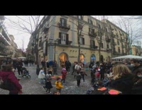 Strolled on the street with lots of people