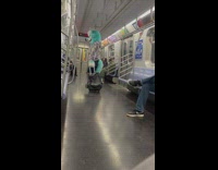 Green furry waits on train Part 1 