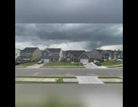 Clouds form a tornado caught in the security camera