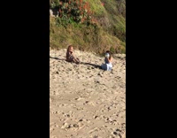 Girl blue dress hold silver disco ball