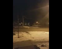 Fireworks explosion on ground guys scream night