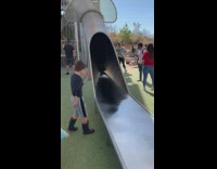 Collab BitchMP - Little kid goes down slide wrong way