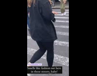 Guy carries skunk bag