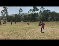 Kid fails to hit ball and landed on its head
