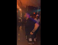 Guy dances on stripper pole falls down
