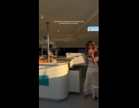 Ladies film their boyfriends while having fun