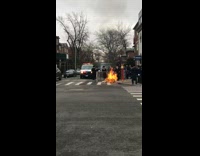 Guy on hoverboard by fire in pt. 2
