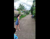 Woman does gobble sound turkey answers back