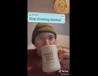 Find true love messages filter tiktok guy in green beanie red sweater and cup