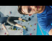 Man selfie video rock climb friend fall