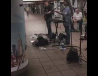 Collab Subway Creatures - Giant Pikachu Dances to Staying Alive in Subway