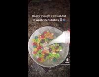 Collab BitchMP - Not washing dishes wrapped bowl and spoon cereal 