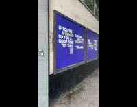 Submitter shows funny signs posted on street