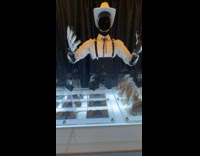 Robot gives guests souvenirs from hotel party