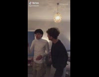 Guy burns hair still dances tiktok