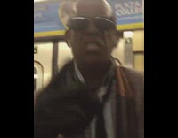 Collab Subway Creatures - two people singing on subway train