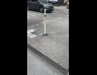 Guy wears tiger inflatable costume and hat 