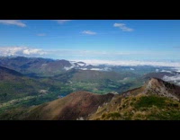 Timelapse video of clouds from mountain view