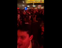 Crowd sings Linkin Park songs outside venue Part 1