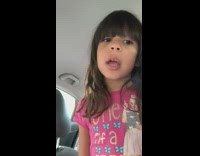 Boy sitting in car seat says bullshit 