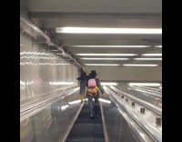 Woman wears costume with flashing butt plugs