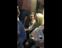 people dancing dj music on subway train