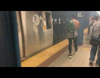 Small fire on train tracks under subway 