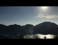 Time lapse beach sunny day time island