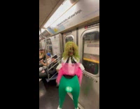 Guy as Old Gregg shouts inside subway part 1