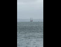 Strange presumed spacecraft at new york harbor