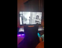 Cat watch cat videos laptop RGB lights