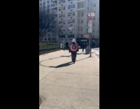 Captain America spotted roaming around the city