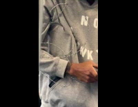 Collab Subway_Creatures - Man has barbed wire wrapped on arm 