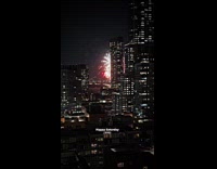 Submitter shows fireworks display on saturday night