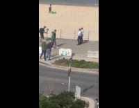 Collab IITW - Two men semi-formal video shoot at beach