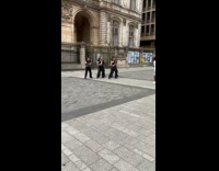 Collab IITW - Six women in black crop top dances at the park