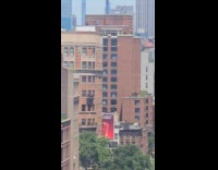 Garbage bag fall down from the sky