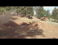 Red helmet guy bicycle dirt hill fail 