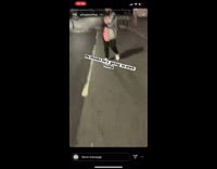 Guys kidnap pink shirt friend black car 