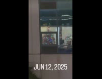 Christmas tree seen light up on June