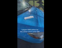 Guy slips on snow while helping carry carbon fiber car hood