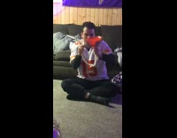 Collab SendItOfficiall - Guy drinks beer bong and throws up back in funnel