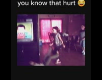 Girl chest bumps baby falls down fail