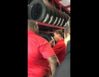 Guy red shirt vape slaps friend