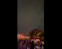 Collab BitchMP - Black smoke ring hovering at theme park