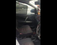 Spider on the web inside the car