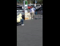 Electric car charging station walmart shopping cart 