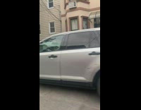 Girl rides onewheel carries wood table furniture 