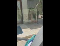 Girl red phone case selfie white dog