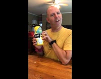 Dad yellow shirt acts like teenage girl